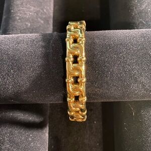 Joan Rivers Gold-tone Chain Link Cuff Bracelet